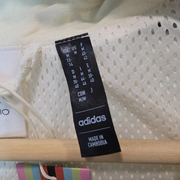 Adidas Tropical Breeze Jacket Farm Rio Cream Colour Size M - Picture 9 of 16